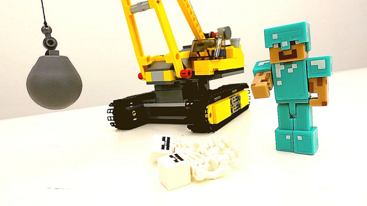 Лего #Майнкрафт. Скелеты разрушили дом Стива! Видео про игрушки. ИгроБой Глеб 