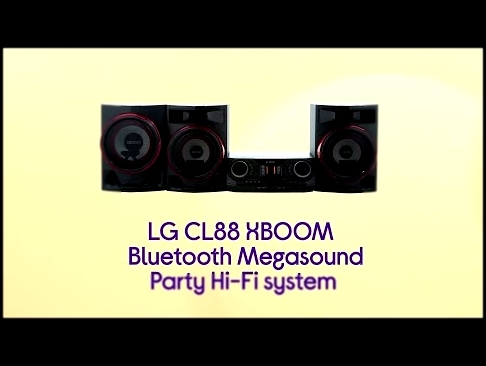 LG CL88 XBOOM Bluetooth Megasound Party Hi-Fi System - Black - Product Overview 