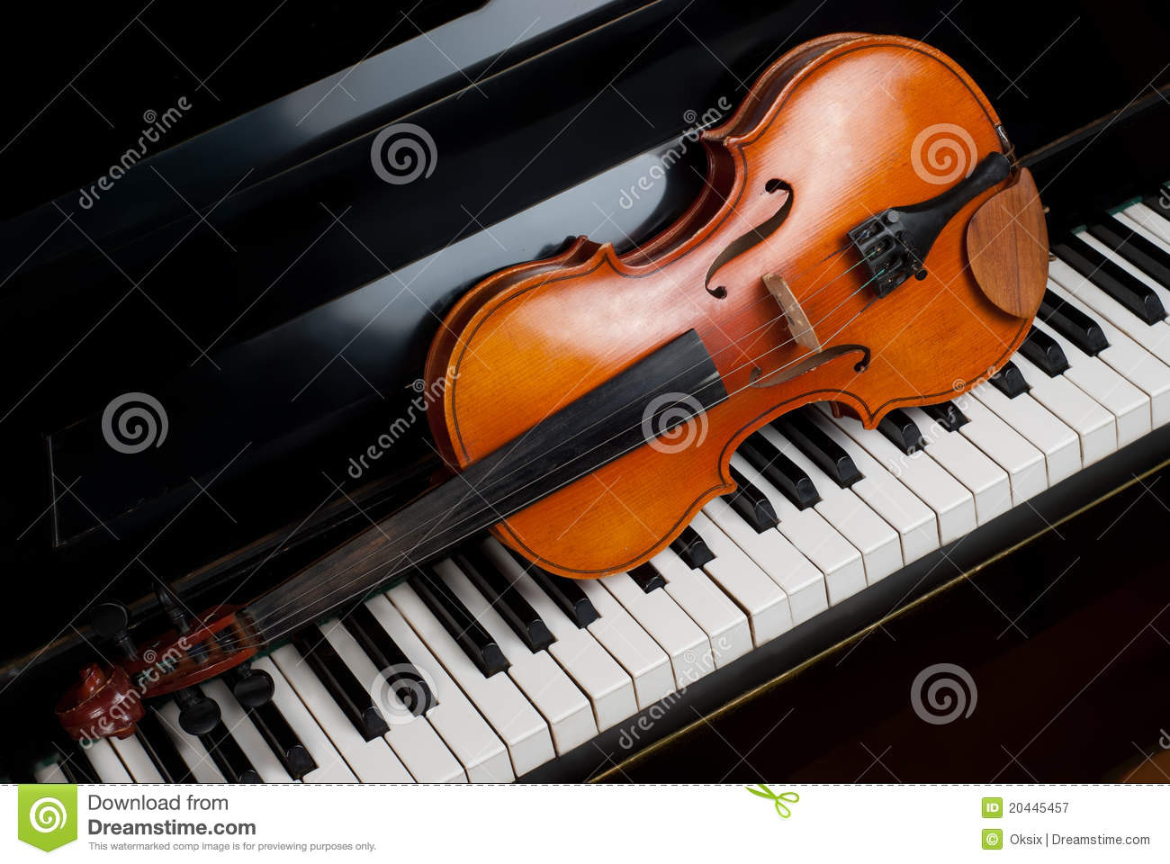 фортепиано и скрипка