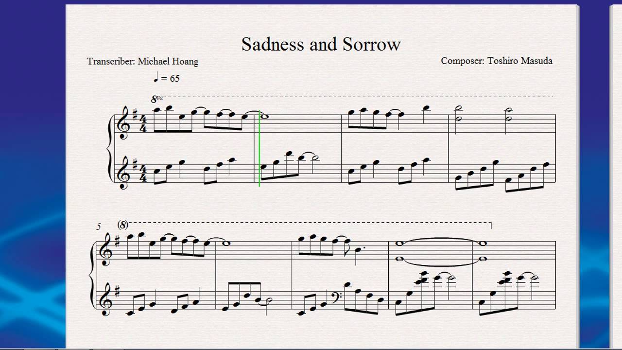 Sadness and Sorrow фото Piano Squall
