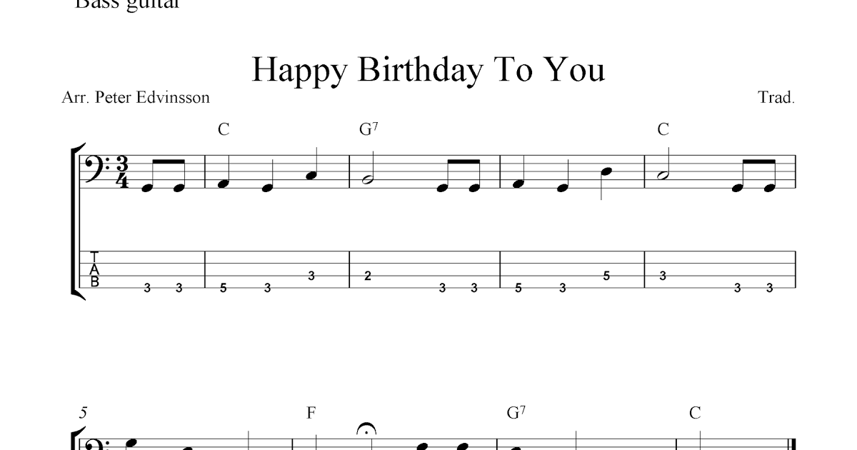 Happy Birthday To You (под гитару) фото Поздравления