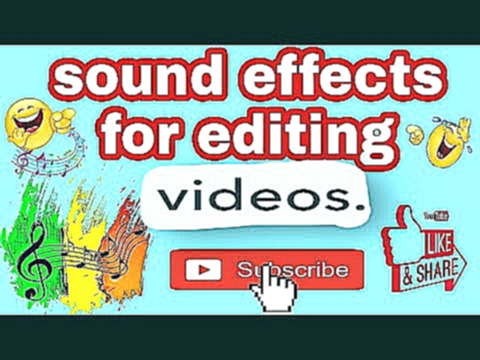 Sound effects with title for editing videos 