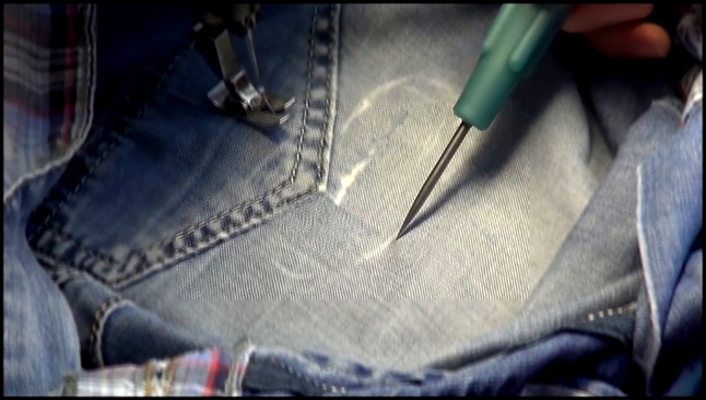 Музыкальный видеоклип Как заштопать джинсы на швейной машинке  