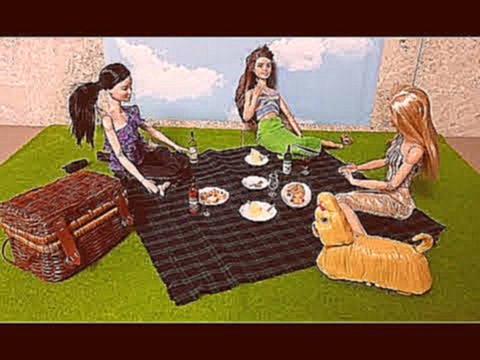 Мультик  Barbie день пикника  バービーピクニックの日 Barbie picnic day 