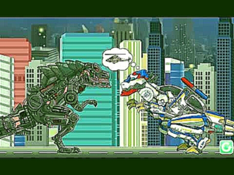 Мультик игра Роботы динозавры: Полицейский Т-рекс T-rex Cops - Dino Robot 