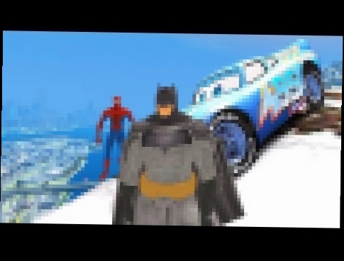 Герои Диснея Супермен Бэтмен и Спайдермен #Бэтменмобиль #Бэтмобиль Мультики про машинки 