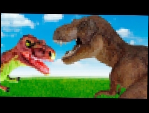 Динозавры - Тираннозавр Тирекс против Горгозавра Мультфильмы про динозавров на русском 