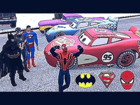 1 Час Молния Маккуин Автомобилей Человек-Паук, Супермен Халк Железный Человек Бэтмен И Детские Сти 