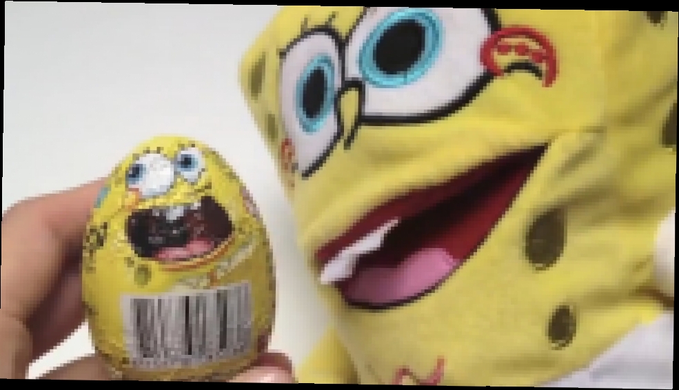 4 Киндер Сюрприз Открываем Игрушки СпанчБоБ 4 SpongeBob Kinder Surprise Chocolate Eggs Unboxing 