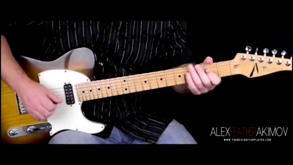 Музыкальный видеоклип Blues (Guitar Lesson) 5 styles series -- Alex Feather Akimov Level: Beginner 