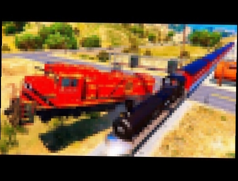 Trains for Children Train Cartoon Locomotive for Kids SuperKidaTV Rhymes 