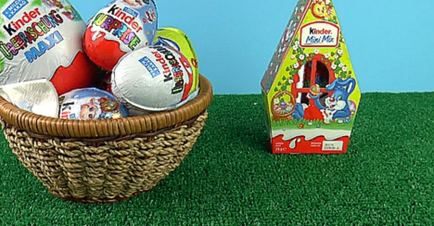 12 Киндер Сюрприз Яиц Пасхальная Коллекция 12 Kinder Surprise Eggs Easter Collection Unboxing  