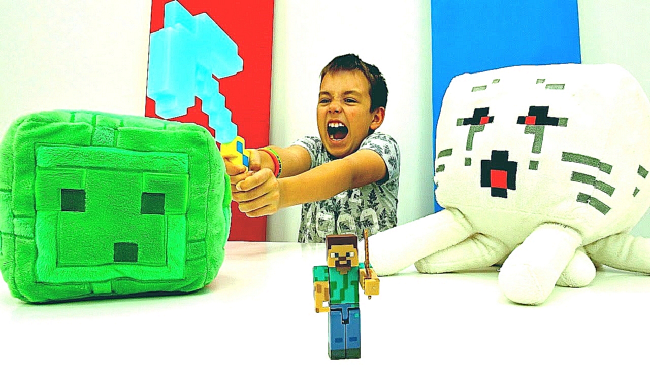 Видео игры #Майнкрафт МОБЫ: Кто самый крутой? Тест Битвы #Minecraft Стива! Игрушки #длямальчиков 