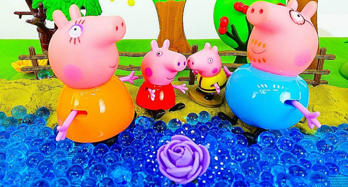 История игрушек из мультика Свинка Пеппа. Peppa Pig смотреть Серия 1: Папа Свин достает лилию 