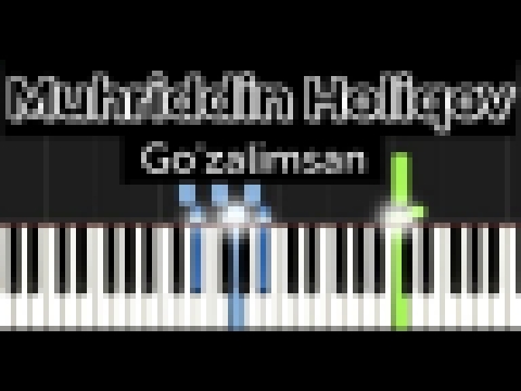 Muhriddin Holiqov - Go'zalimsan | Pianino Notalari | Piano cafe 