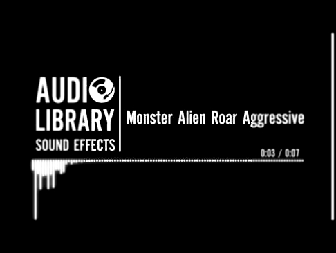 Monster Alien Roar Aggressive - Sound Effect 