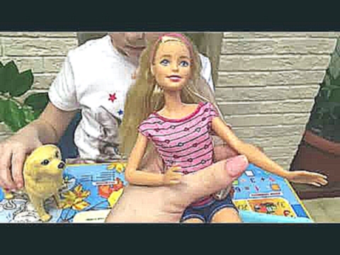 Кукла Barbie и собака с новорожденными щенками, 29 см, FDD43 