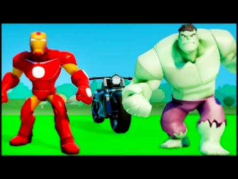 Мультик игра для дете про супергероев Халк и Железный Человек веселье с машинками ТАЧКИ Дисней Hulk 