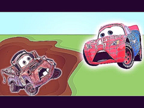 Disney Car McQueen - Car Racing McQueen vs Mater - Car Cartoon for Kids 