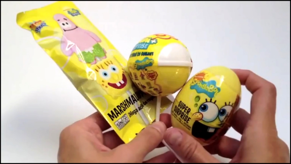 Сюрприз Яйцо и Конфеты СпанчБоб Губка Боб Игрушка SpongeBob Surprise Egg and Candies  
