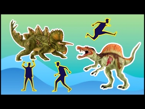 Детская энциклопедия динозавров!!! Мультфильм про динозавров! Спинозавр и Трицератопс! 
