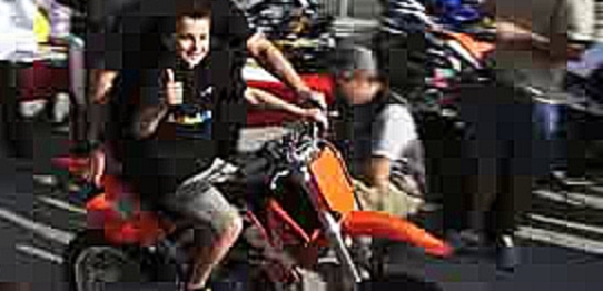Bud Feldkamp and Malcolm Smith Protest Mini Bike Ban 