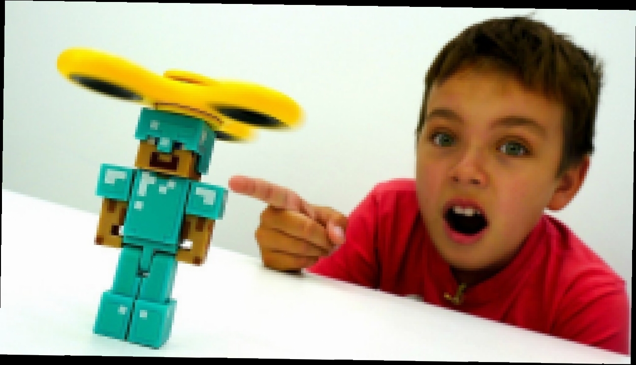 Музыкальный видеоклип Трюки со #Спиннер ߷ Стив #Майнкрафт vs #Игробой Глеб Видео игрушки #МайнкрафтЛЕГО Игры для мальчиков 