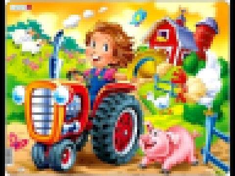 Песенки для детей - Едет трактор - мультик про машинки. 