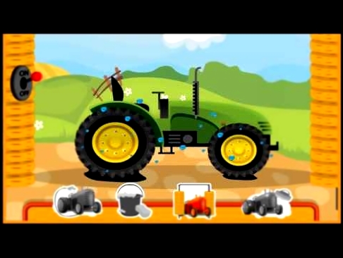 Новые Мультфильмы Тракторы для детей   строительная техника  Смотреть мультик про зеленый трактор562 