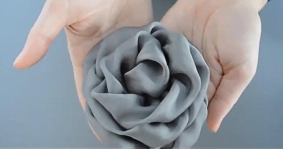 Музыкальный видеоклип Мастер-класс цветы из ткани / Роза из ткани мастер-класс 