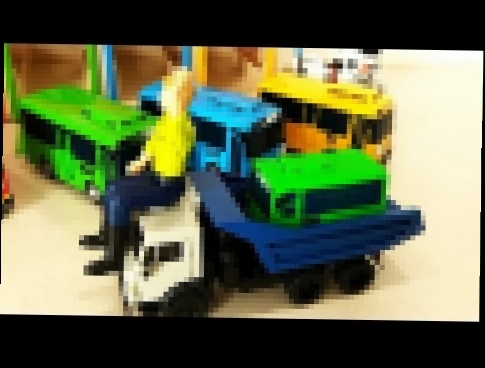 Tayo the Little Bus crash and smash Cartoon Toys for kids 