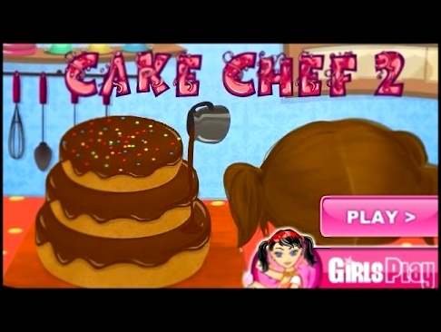 NEW Игры для детей—Печем торт на день рождения—мультик для девочек 