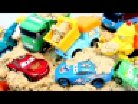 Disney Cars Bus Tayo Sand Play Toy Мультики про машинки Игрушки 폴리 꼬마버스 타요 모래놀이 토미카 카 장난감 