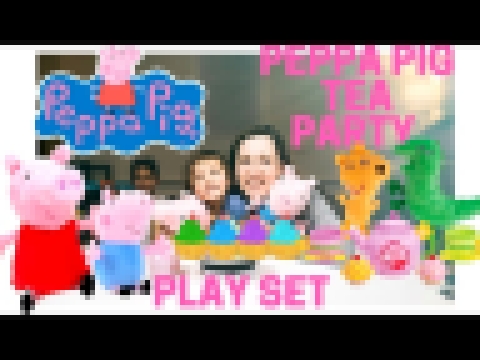 PEPPA PIG TEA Party Play Set + George + Peppa Pig + Food Cookies. 