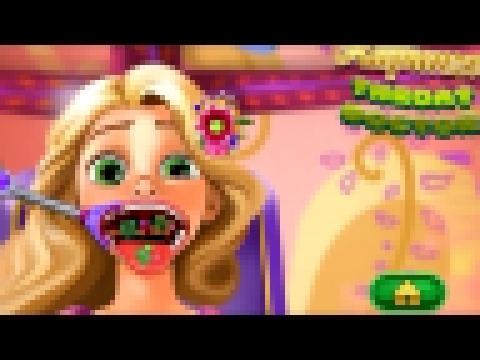 NEW Игры для детей—Disney Принцесса Рапунцель гигиена рта—мультик для девочек 