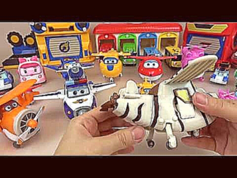 Super Wings & Poli car transformers robot airplane toys 