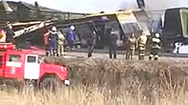 Крушение грузового поезда в Евсино Новосибирской области 