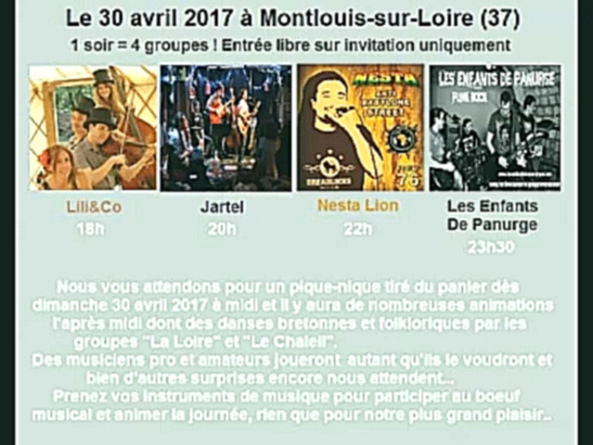 Музыкальный видеоклип 2017.04.29 et 30 Notre petite fête à Montlouis Sur Loire 