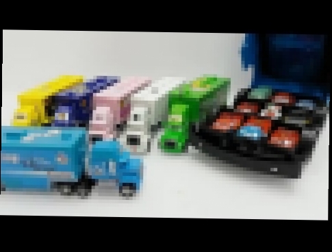 Автобус Тайо - Бокс для машинок из мультфильма Тачки. Видео Про машинки Мак 