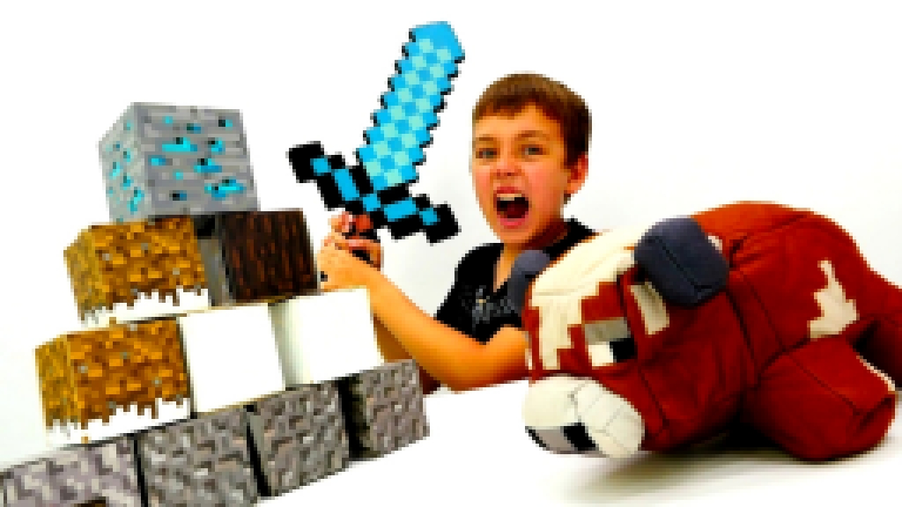 Музыкальный видеоклип Видео игры #Minecraft ! Спасаем СТИВА #Майнкрафт от ЗОМБИ и Супер Коровы Игрушки МайнКрафт Лего 