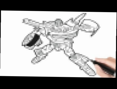 Very Easy ! How to draw tobot z carbot step by step for kid - Transformer giant cars Tobot toys 