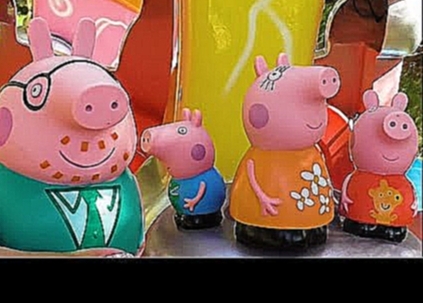 Свинка Пеппа мультики для детей Peppa Pig. Катаемся на паравозике дедушки свина. Мистер Никита 