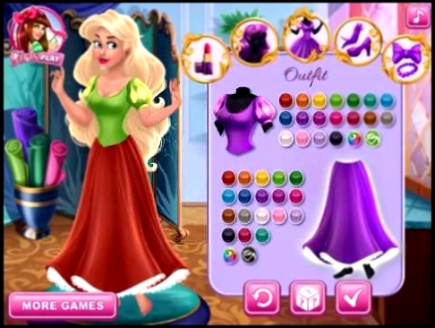 Мультик игра Создай свою принцессу Диснея Disney Princess Maker 
