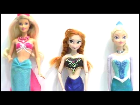 Мультик с куклами Анна Эльза #Барби Русалки Elsa Anna Mermaid лепим из пластилина #Play-Do 