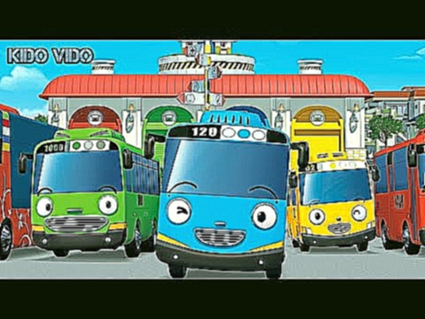 Игра Тайо Маленький автобус. Синий автобус Тайо едет на остановку. Детский мультфильм. 