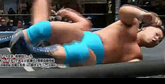 Kota Ibushi & Kenny Omega vs Michael Nakazawa & Tomomitsu Matsunaga DDT 3.21.14 