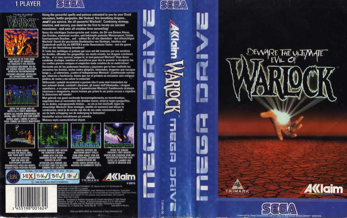 Final Battle фото Beware the Ultimate Evil of Warlock (Sega MD)