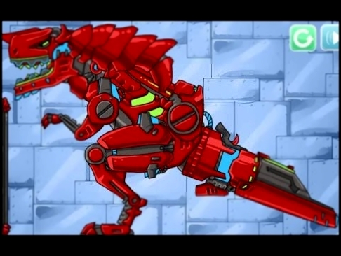 Развивающий мультфильм Роботы Динозавры Красный Тираннозавр/ Robot Dinosaurs Tyrann 