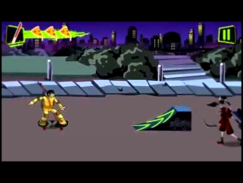 мультик игра черепашки мутанты ниндзя игра на скейтборде по городу для мальчиков и девочек 