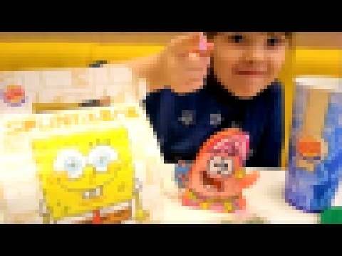 ГУБКА БОБ новые игрушки в Бургер Кинг  SpongeBob Прямая Трансляция 